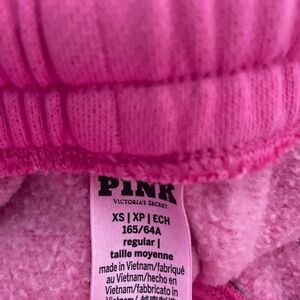 Victoria's Secret PINK Cozy Wide Leg Pants in Hot Pink